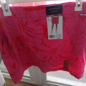 Rafaella Women's Comfort Waistband Front Pockets Stretch Skort SZ XL